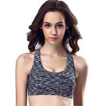 L/XL Women Fitness Bra Solid     Push Up Wirefree Cropped Tops Workout Bra For Women Sujetador Deportivo #63 BL