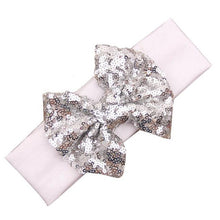 LandFox   Elastic Children Headband Cute Sequins Bow Baby Girl Hair Accessories BL