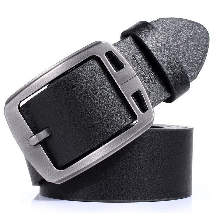 LandFox  Slim Vintage Classic Jean Pin Buckle Belts Business Casual Black BL