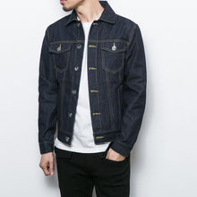 Men Denim Jackets Men Jackets and Coats Slim Fits Jacquard Youth Popular Casual Black Denim Men Coats BL