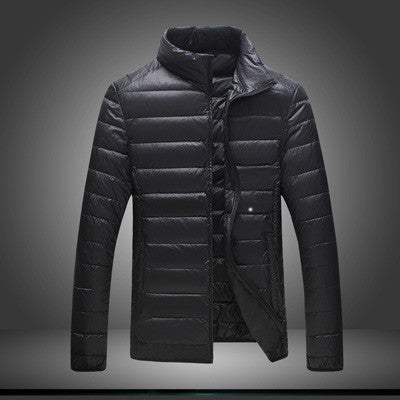 Men Down Coat White Duck Down Warm Coats Men Slim Fits Jackets Both Side Wearable Casual Men Outwears S- BL