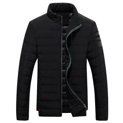Men Down Parkas Slim Fits Men Thick Coats Men Warm Jackets Stand Collar 4 Colors Casual Coats BL
