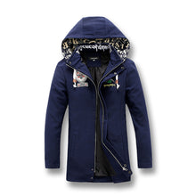 Men Jackets Men Outwears Slim Fits Men's Coats Warm Hooded Black Navy Blue Men Outwears BL