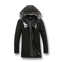 Men Jackets Men Outwears Slim Fits Men's Coats Warm Hooded Black Navy Blue Men Outwears BL