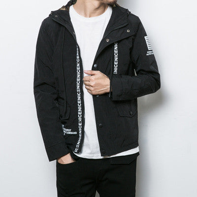 Men Jackets Slim Fits Fall Men Coats Men Jacquard Casual Youth Outwears Plus Size BL