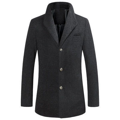 Men Jacket Coat Long Section Trench Coat Jaqueta Masculina Veste Homme Casual Fit Overcoat Jacket Outerwear BL