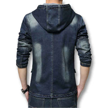 Men Jacket Denim Men Blue Denim Jeans Coats Designer Men Slim Fits Outwears With Hat Plus Size BL
