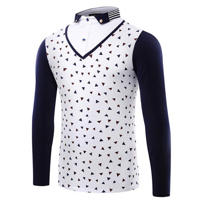 Men Polos Shirts Polos Men Casual Dress Polo Shirts Slim Long Sleeve Men Camisa Masculina BL