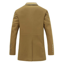 Men Wool Blends Turn-down Collar Jackets Windproof Men Slim Fits Overcoats Plus Size Casual Men Coats Quality BL