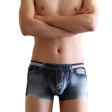 Nevoty  Men Underwear Boxers Panites Cotton Spandex Imitate Jeans Mens Shorts Sexy Underpanties Male ropa interior hombre BL