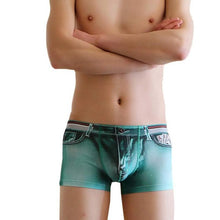 Nevoty  Men Underwear Boxers Panites Cotton Spandex Imitate Jeans Mens Shorts Sexy Underpanties Male ropa interior hombre BL