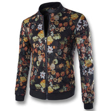 Men's Baseball Jackets Flower Print Men Slim Fit Outdoors Polyester Coats Casual Down Overcoat Big Size BL