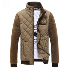 Men's Down Coat Hooded Thick Stand Collar Down Jacket Cotton Casual Outwear Plus Size BL