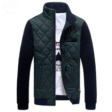 Men's Down Coat Hooded Thick Stand Collar Down Jacket Cotton Casual Outwear Plus Size BL
