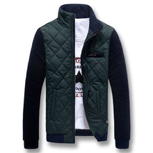 Men's Down Coat Hooded Thick Stand Collar Down Jacket Cotton Casual Outwear Plus Size BL