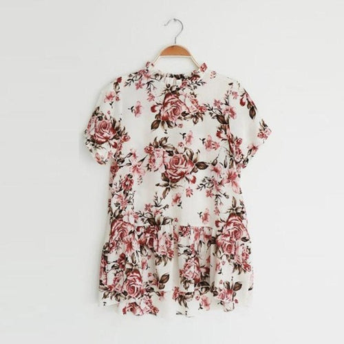 T Shirt Women    T-Shirt Women Short Sleeve Tshirt Floral Print Tops Tee Shirt Femme #425 BL