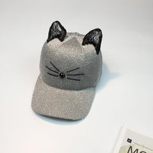 Women Cat Ear Pattern Sequin Baseball Cap Women Men Snapback Caps Hip Hop Hats For Women    #23 BL