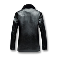 Men Leather Coats Men Jackets Warm Slim Outwears Men Jackets Coats Black Men Leather Coat BL