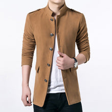 Men Trench Men Jackets Slim Fits Long Casual Coats Men's Thick Outwears Plus Size Quality BL