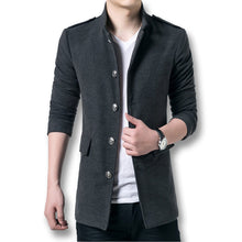 Men Trench Men Jackets Slim Fits Long Casual Coats Men's Thick Outwears Plus Size Quality BL