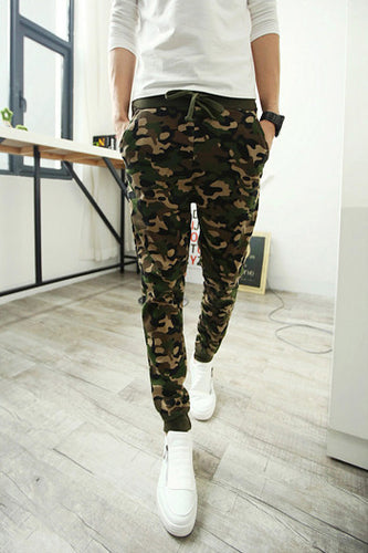 Arriving Men Pants Korean Pants Harem Pants Camouflage Casual Pants For Men BL