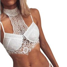 Women Ladies Lace Halter Neck Hollow Out Crop Top Bralette Strappy Backless Camis Women Cropped #23 BL