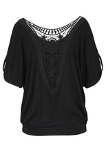 T Shirt Women Back Lace Tops Short Sleeve O Neck Beach  Tops Female Women T-shirt Womens tshirt  YE BL