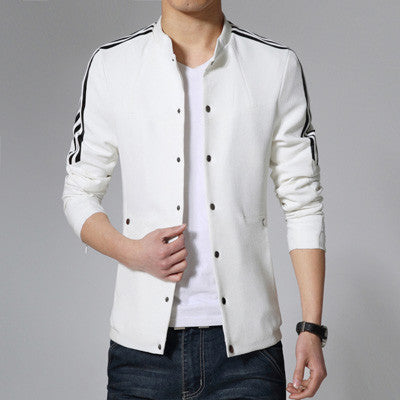 Men Designers Jackets Slim Fits Men Coats Men Outwears Plus Size White Navy Blue Men Coats BL