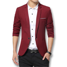 Slim Fit Business Jacket Cotton Men Blazer Jacket Single Button Casual Mens Suit Jacket Coat Suite BL