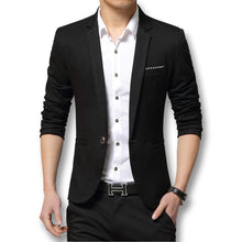 Slim Fit Business Jacket Cotton Men Blazer Jacket Single Button Casual Mens Suit Jacket Coat Suite BL