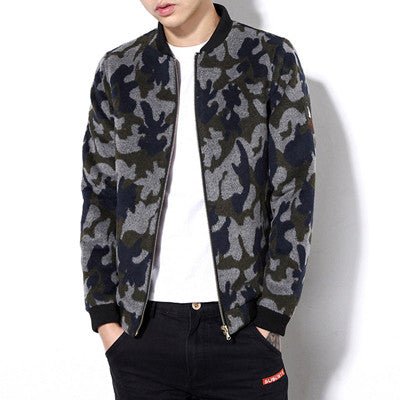 Plus Size Men Camouflage Jackets Men Slim Fits Coats Casual Men's Jackets Men Outwears BL