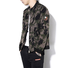 Plus Size Men Camouflage Jackets Men Slim Fits Coats Casual Men's Jackets Men Outwears BL