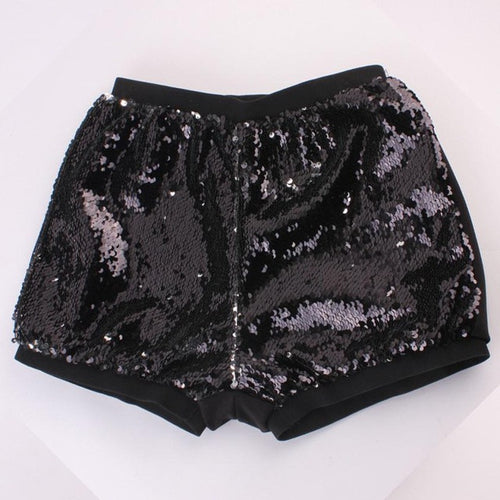 Sequins Elastic High Waist Shorts Women Slim Skinny     Womens Shorts Pantalon Corto Mujer #63 BL