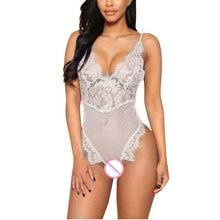 Sexy Backless Bodysuits Women  Sleeveless Lace Mesh Patchwork Deep V Neck Ladies Bodysuits Slim Black Overalls Female #43 BL