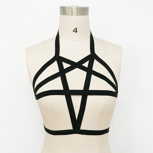 Sexy  Women Ladies Halter Bondage Elastic sexy Bra Sexy Strappy Bra Bustier Crop Tops Women Ladies #23 BL