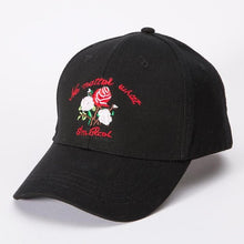 Unisex Baseball Cap Women Flower Embroidery Snapback Hats Bone Women Hip-hop Caps Casquette 3colors #417 BL