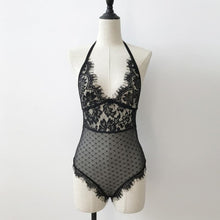 Women Lingerie Lace Mesh Bodysuit Women Babydoll Underwear Nightwear Bodysuit Overalls mono mujer corto #43 BL