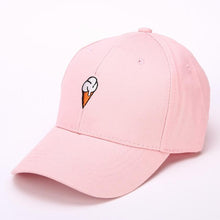 Hat Women Peaked Hat HipHop Ice Cream Embroidery Snapback Caps Female Baseball Cap adjustable Pink White Black Gorras #63 BL
