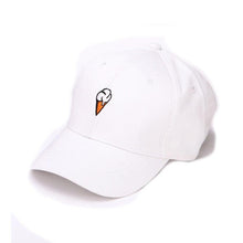 Hat Women Peaked Hat HipHop Ice Cream Embroidery Snapback Caps Female Baseball Cap adjustable Pink White Black Gorras #63 BL