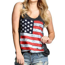 Sleeveless Tank Top For Womens   Flag Print Sexy Tank Tops Vest Tee Tops Female #23 BL