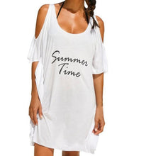 T-shirts  Cold Shoulder  Style Tee Shirt Long Style Women Tshirt Female Batwing Short Sleeve Solid Top Tees #23 BL
