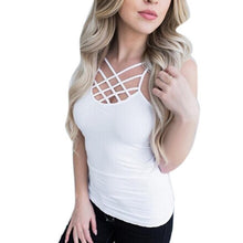 Tops  Women Sexy Hollow Out Vest Sleeveless Solid Camisole Tank Tops For Women T Shirt Female Cropped Feminino #23 BL