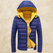 Thick Men Hooded Downs Jackets Men Warm Coats Slim Fit Down Men Parkas Men Plus Size BL
