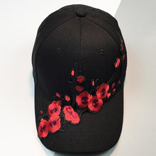 Unisex Women Baseball Cap   Women Men Couple Plum Blossom Snapback Hip Hop Flat Hats Black White Casquette Bone #01 BL