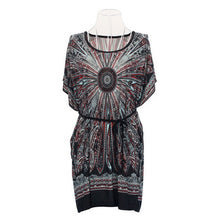 Vestido Above Knee, Mini  Promotion Rushed Natural Party Dresses Women Retro Ethnic Print Boho Skater Batwing Mini Dress BL