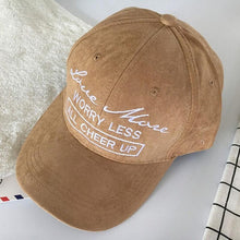 Hat For Women Men Letter Embroidery Suede Snapback Female Male Hats  Hip Hop Baseball Cap &22 BL