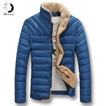 Men Downs Jackets Slim Fit Men's Clothing Outwears Men Coats Solid Color Plus Size BL