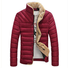 Men Downs Jackets Slim Fit Men's Clothing Outwears Men Coats Solid Color Plus Size BL