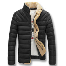 Men Downs Jackets Slim Fit Men's Clothing Outwears Men Coats Solid Color Plus Size BL