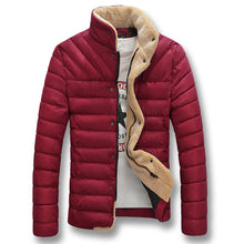 Men Downs Jackets Slim Fit Men's Clothing Outwears Men Coats Solid Color Plus Size BL